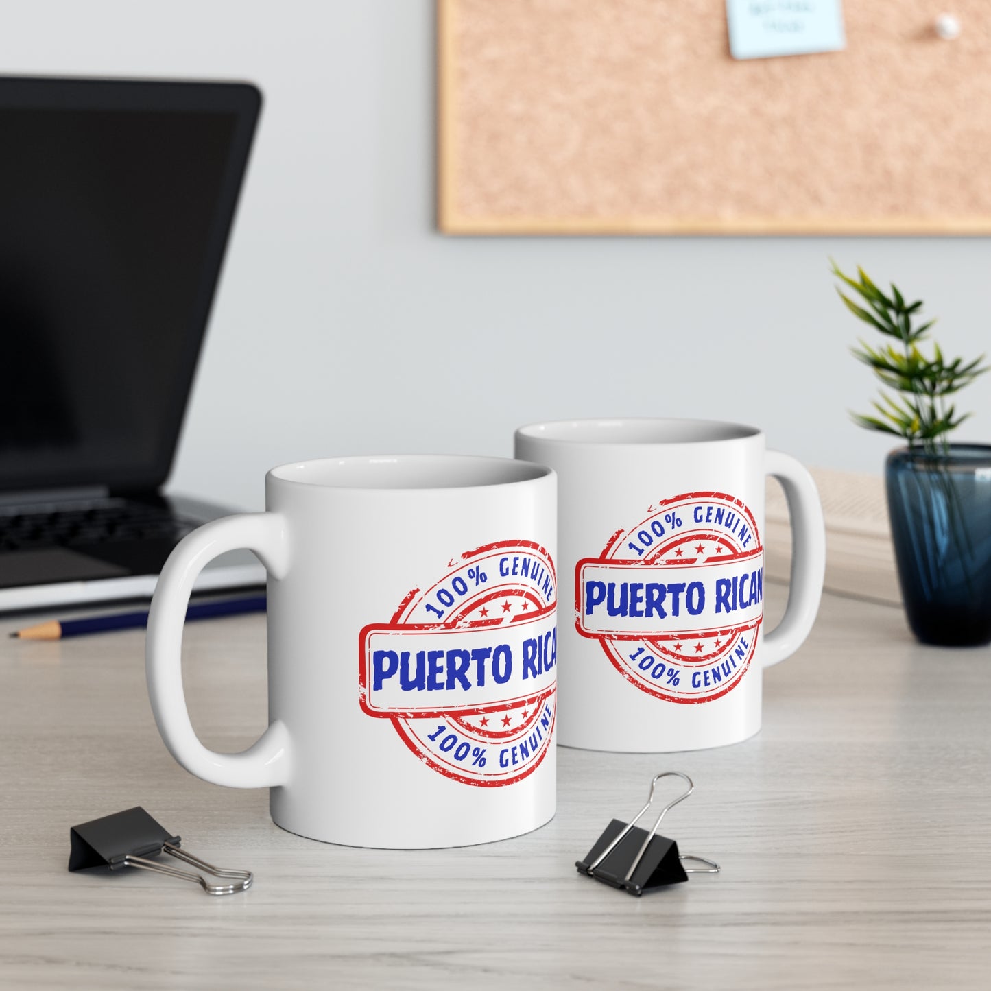 Puerto Rican Stamp Ceramic Mug 11oz