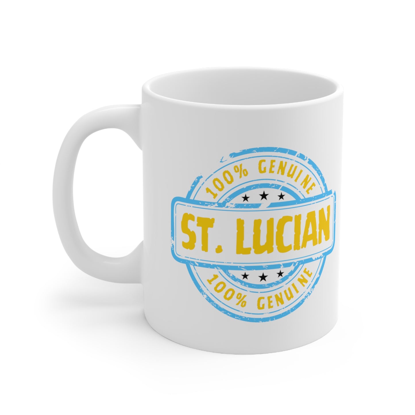 Saint Lucian Stamp Ceramic Mug 11oz