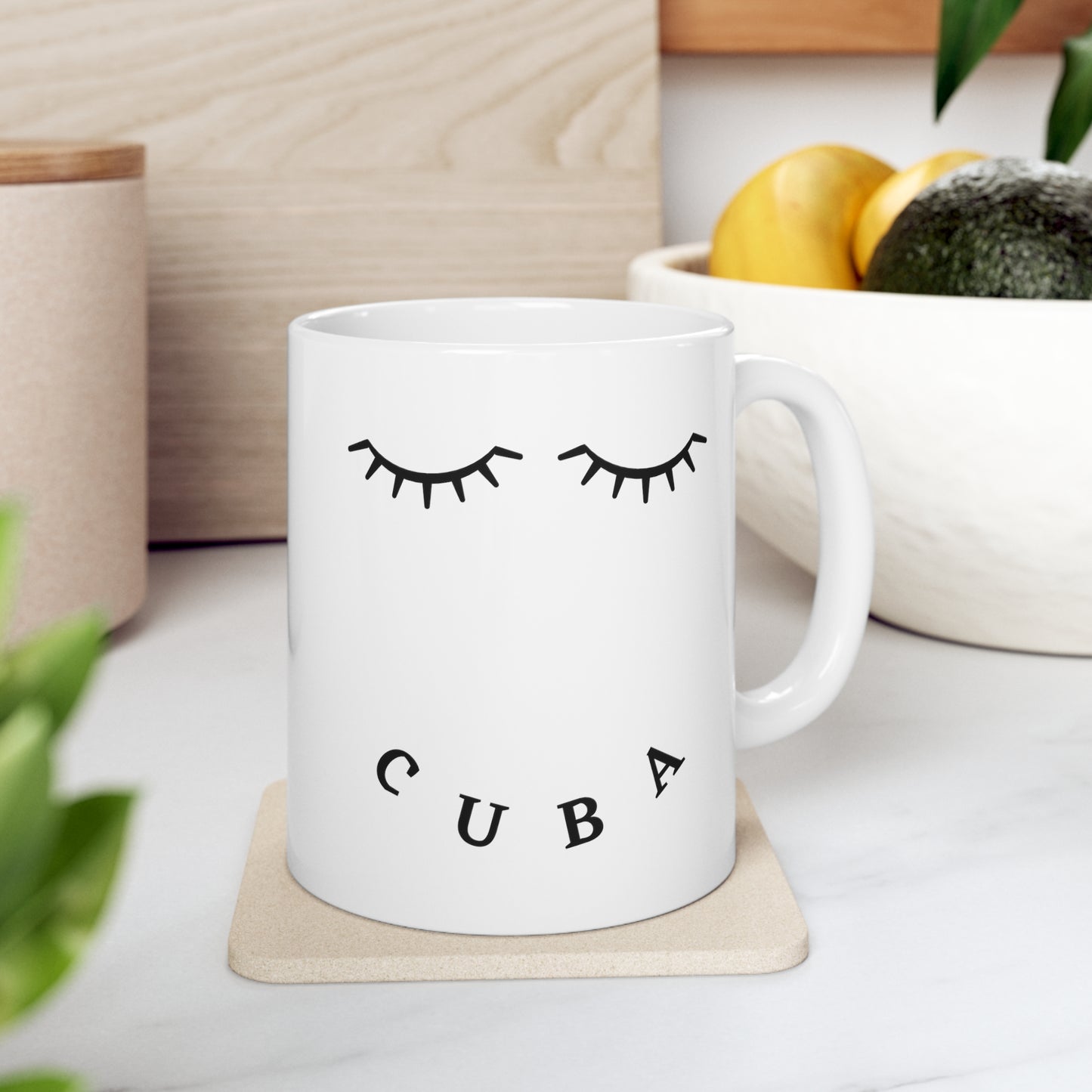 Cuba "Eyelash" Ceramic Mug 11oz