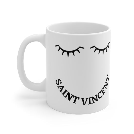 Saint Vincent & The Grenadines "Eyelash" Ceramic Mug 11oz