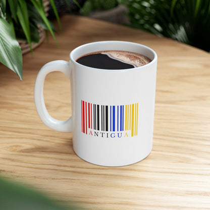 Antigua & Barbuda Barcode Ceramic Mug 11oz