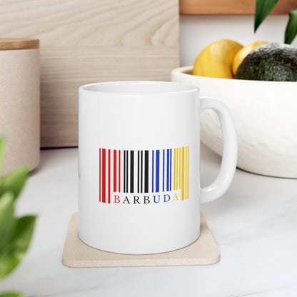 Antigua & Barbuda Barcode Ceramic Mug 11oz