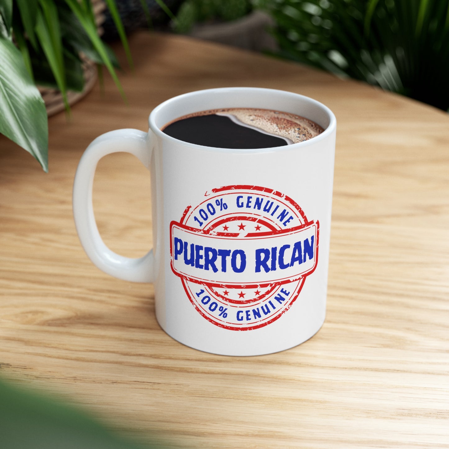 Puerto Rican Stamp Ceramic Mug 11oz