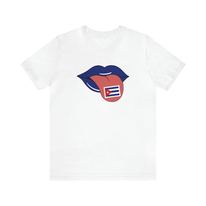 Tongue with Cuba Stamp - Unisex Jersey Short Sleeve Tee