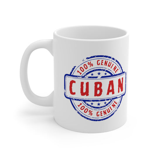 Cuban Stamp Ceramic Mug 11oz