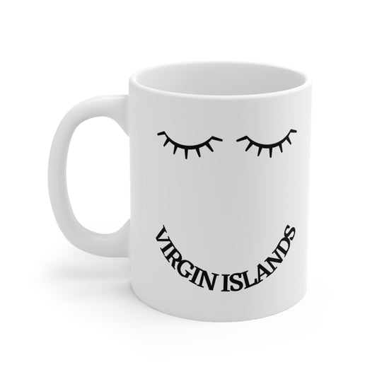 Virgin Islands "Eyelash" Ceramic Mug 11oz