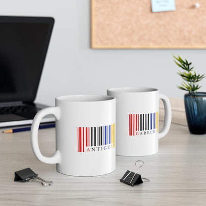 Antigua & Barbuda Barcode Ceramic Mug 11oz