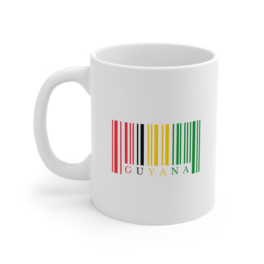 Guyana Barcode Ceramic Mug 11oz