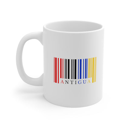 Antigua & Barbuda Barcode Ceramic Mug 11oz