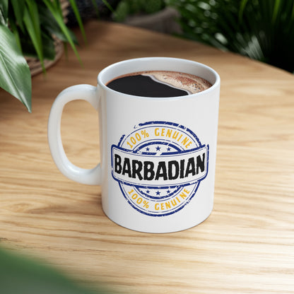 Barbadian Stamp Ceramic Mug 11oz