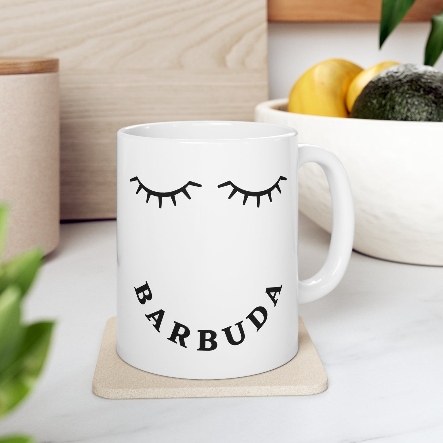 Antigua & Barbuda "Eyelash" Ceramic Mug 11oz