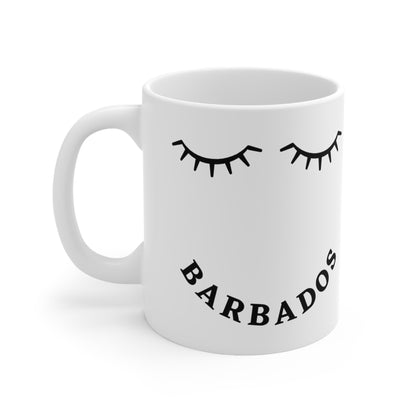 Barbados "Eyelash" Ceramic Mug 11oz