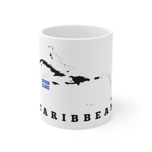 Cayman Islands - Caribbean Map Ceramic Mug 11oz