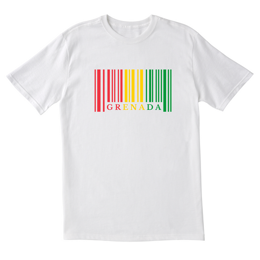 Grenada Barcode in Color - Unisex Short Sleeve Tee