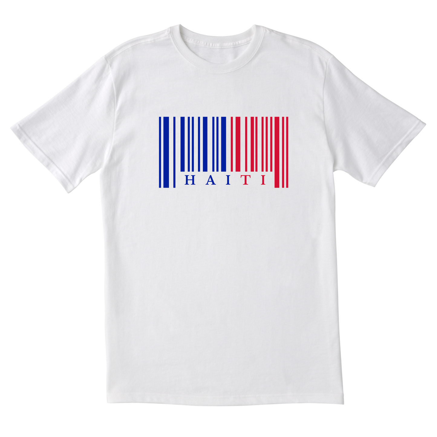 Haiti Barcode in Color - Unisex Short Sleeve Tee