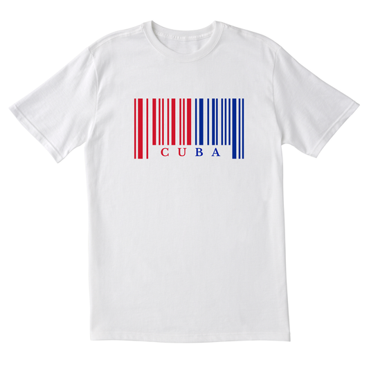 Cuba Barcode in Color - Unisex Short Sleeve Tee