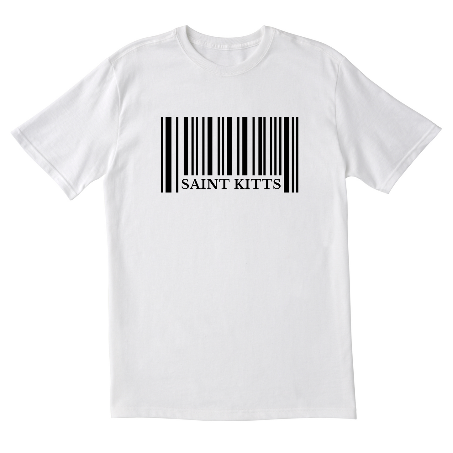 Saint Kitts Barcode - Unisex Short Sleeve Tee