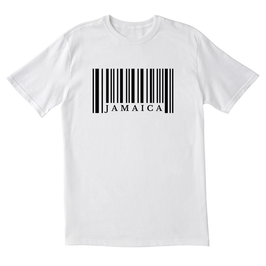 Jamaica Barcode - Unisex Short Sleeve Tee
