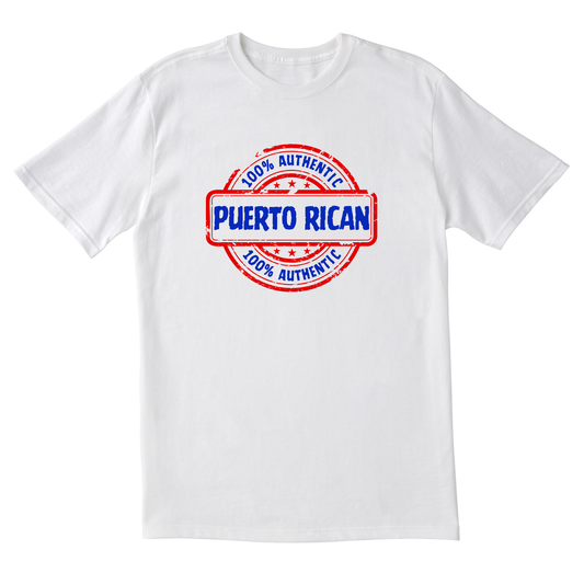 100% Authentic Puerto Rican - Unisex Short Sleeve Tee