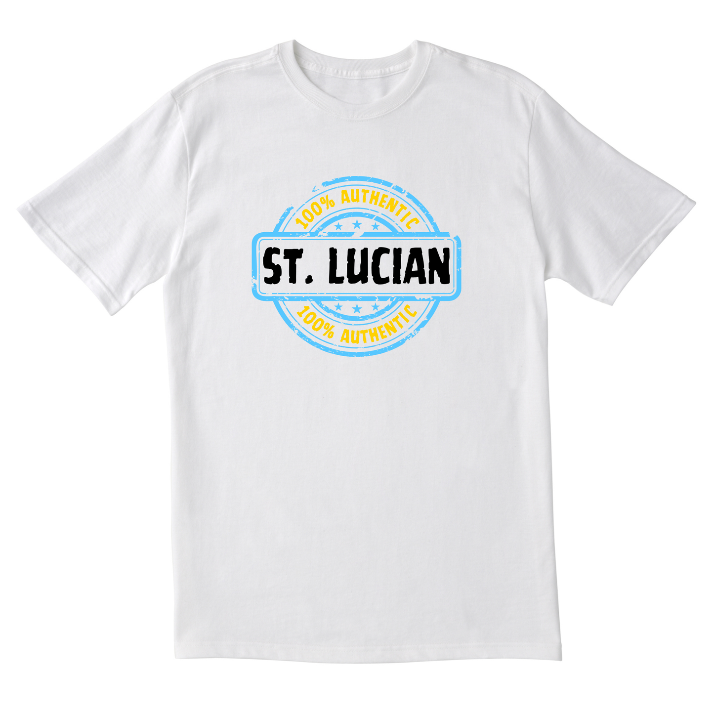 100% Authentic Saint Lucian - Unisex Short Sleeve Tee