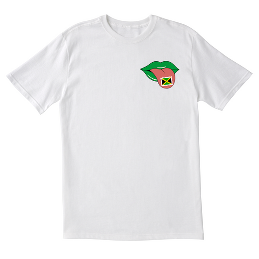 Jamaica Stamp on Tongue - Unisex Short Sleeve Tee