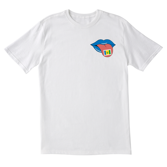 Saint Vincent Stamp on Tongue - Unisex Short Sleeve Tee