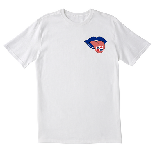 Dominican Republic Stamp on Tongue - Unisex Short Sleeve Tee