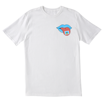 Saint Lucia Stamp on Tongue - Unisex Short Sleeve Tee