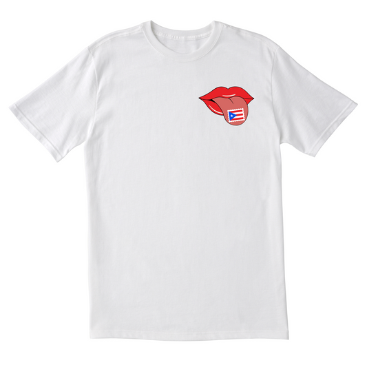 Puerto Rico Stamp on Tongue - Unisex Short Sleeve Tee