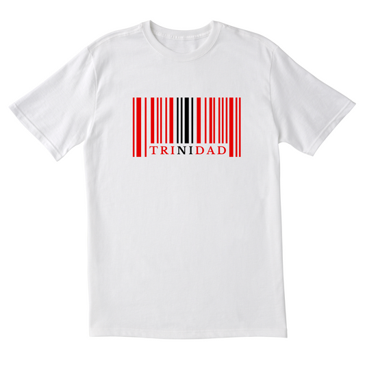 Trinidad Barcode in Color - Unisex Short Sleeve Tee